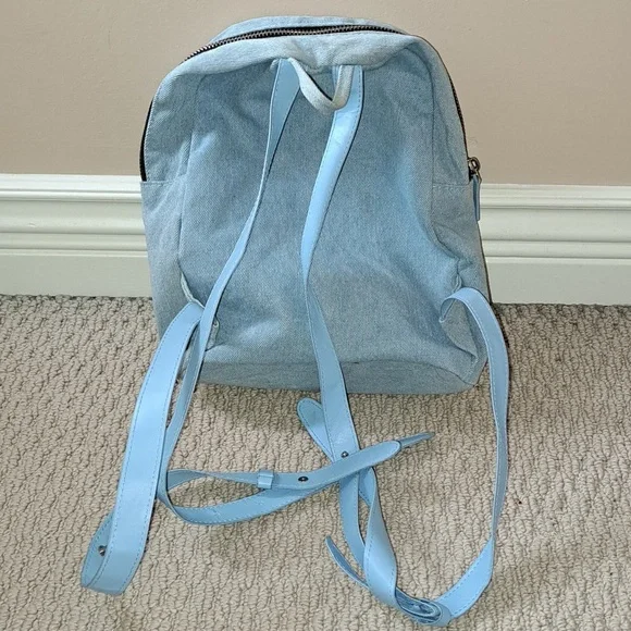 Guess Mini Denim Backpack, Light Blue - Picture 2 of 10
